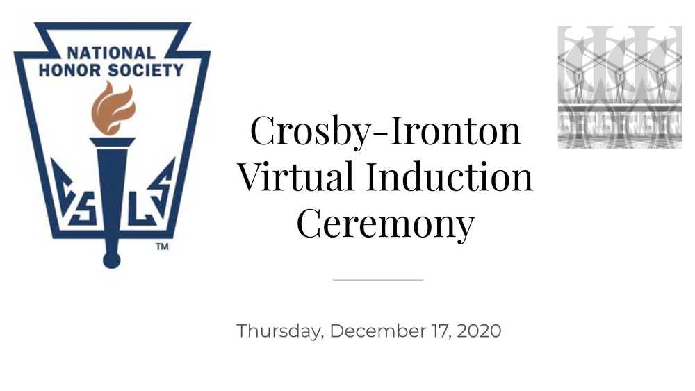 CI virtual induction ceremony slide