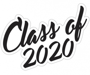 clip art of Class of 2020 black and white