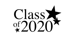 black and white class of 2020 with stars from google