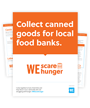 WE Scare Hunger poster from google