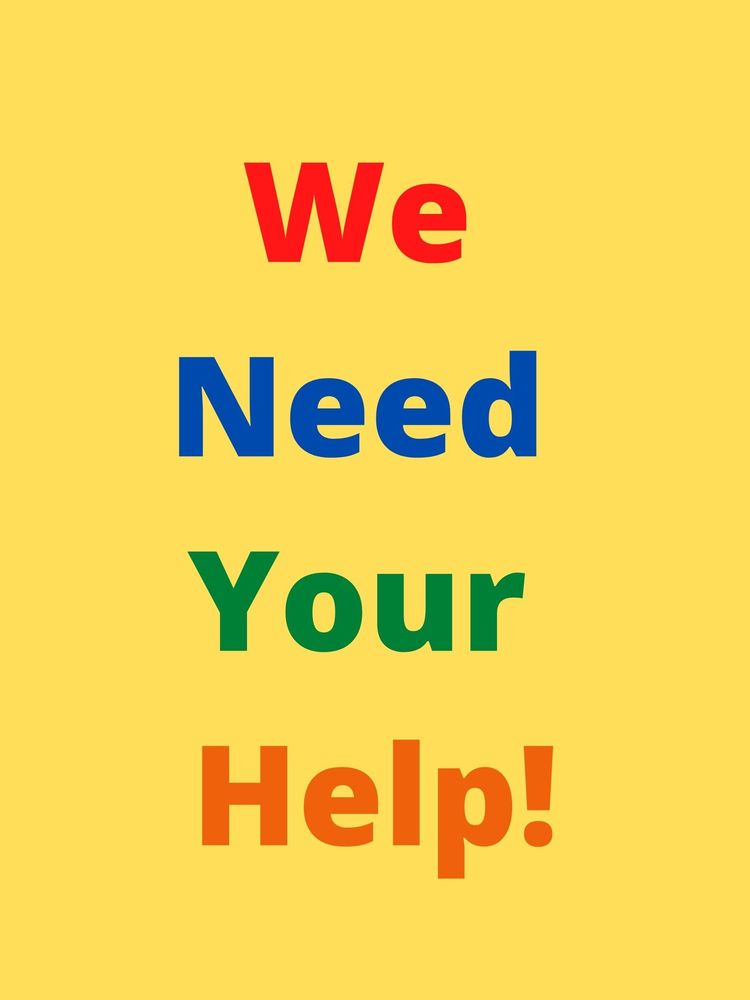 we need your help in bright colors
