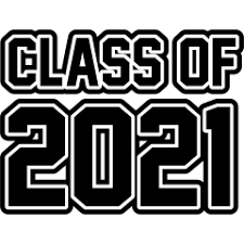 black and white clip art of class of 2021