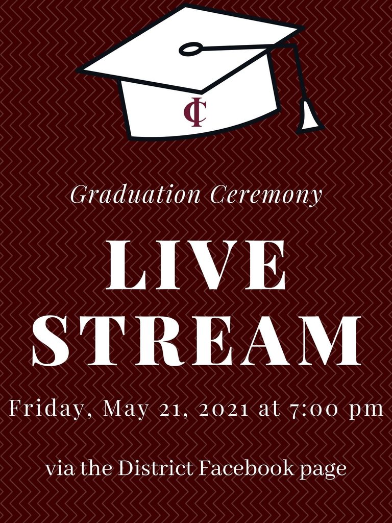 live stream with a graduation cap