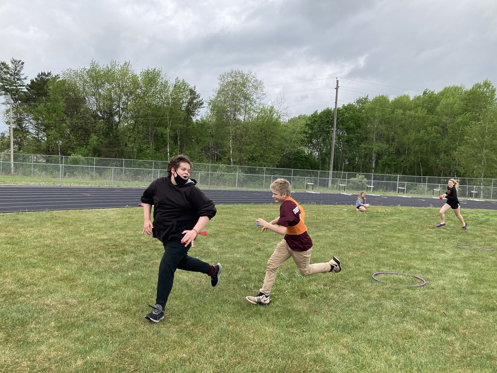 two male students, one being chased
