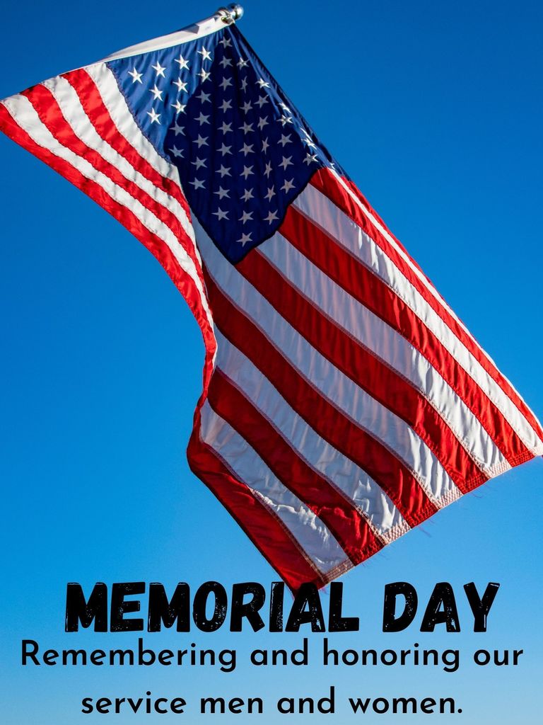 American flag for Memorial Day
