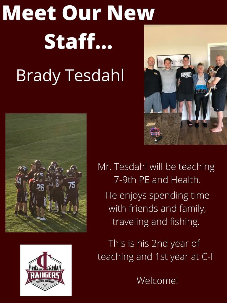 new staff Brady Tesdahl