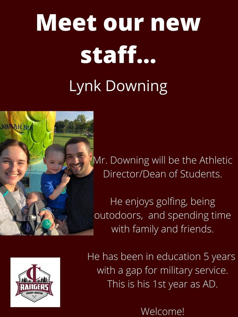 meet new staff Lynk Downing