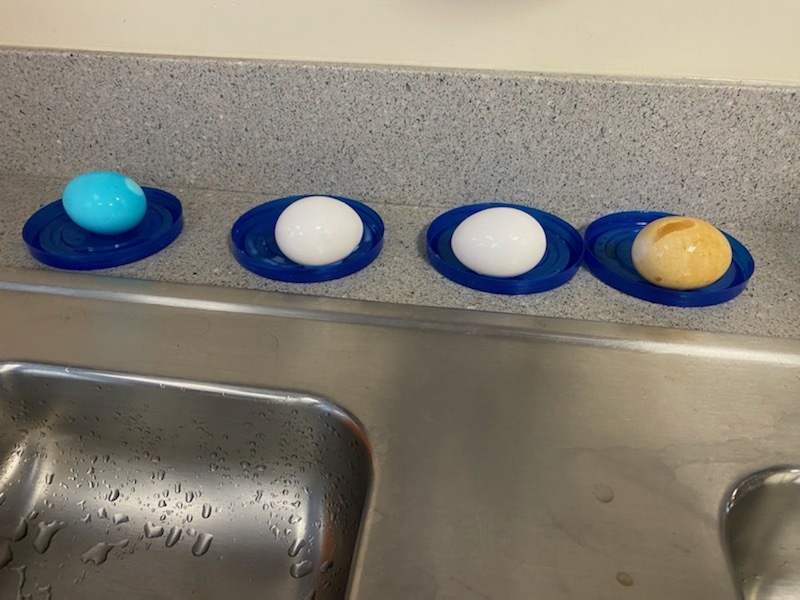 brightly colored eggs