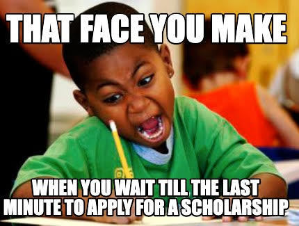 scholarship meme