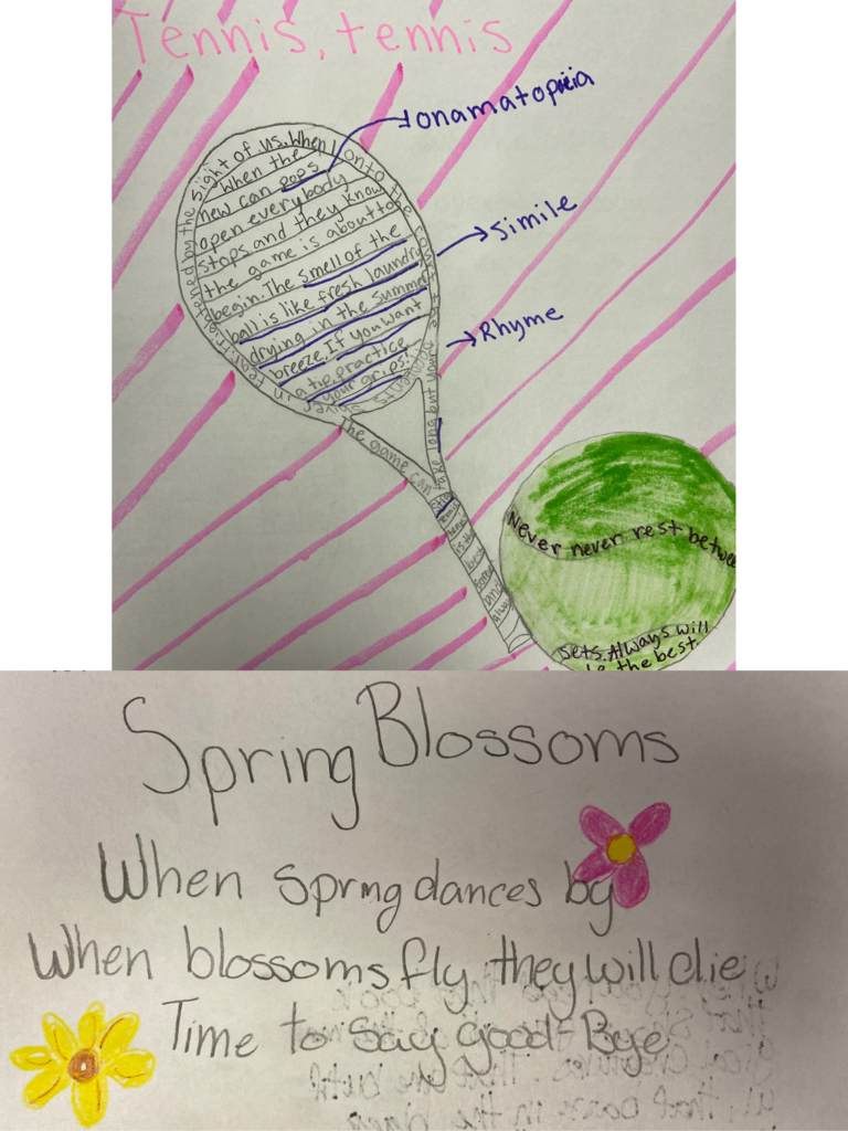 two poems flower and tennis