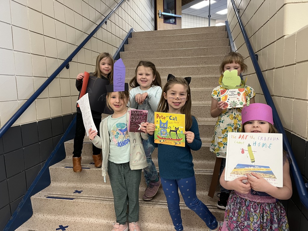 students dressed up like book characters
