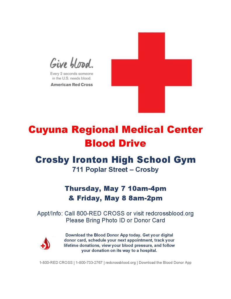 blood drive information poster