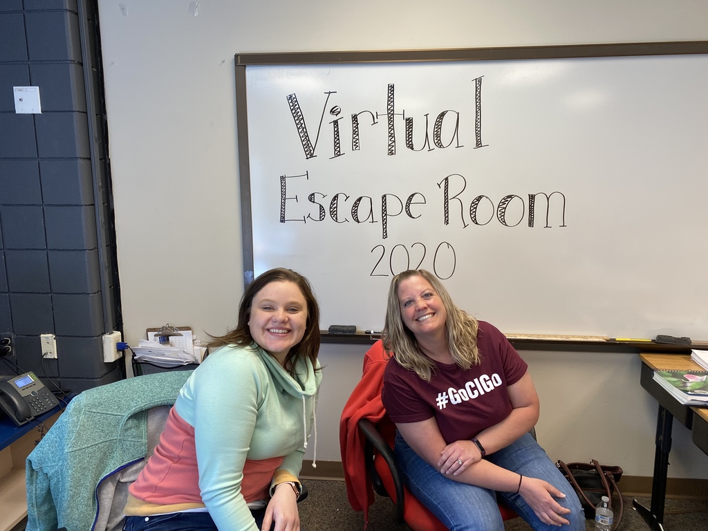 two female teachers with the virtual escape room